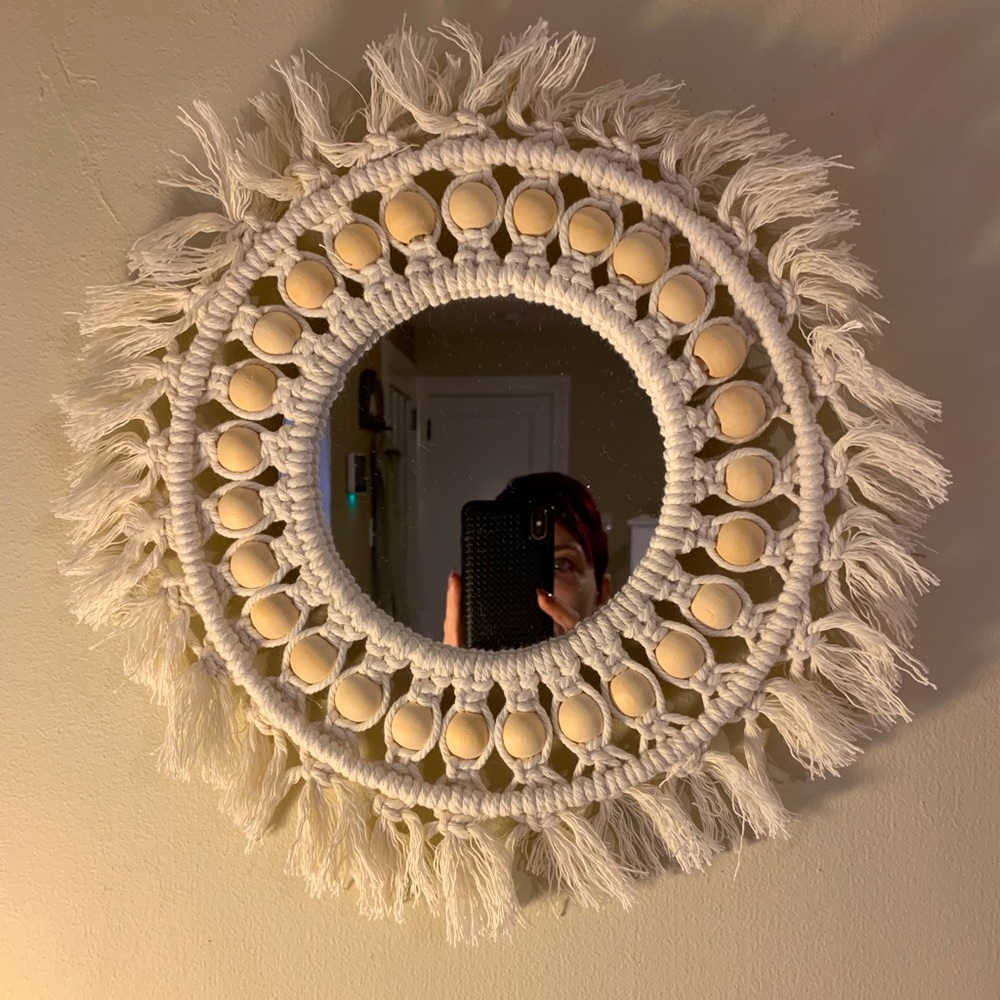 Circular Mirror boho